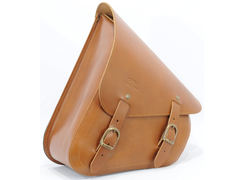 brown swingarm bag